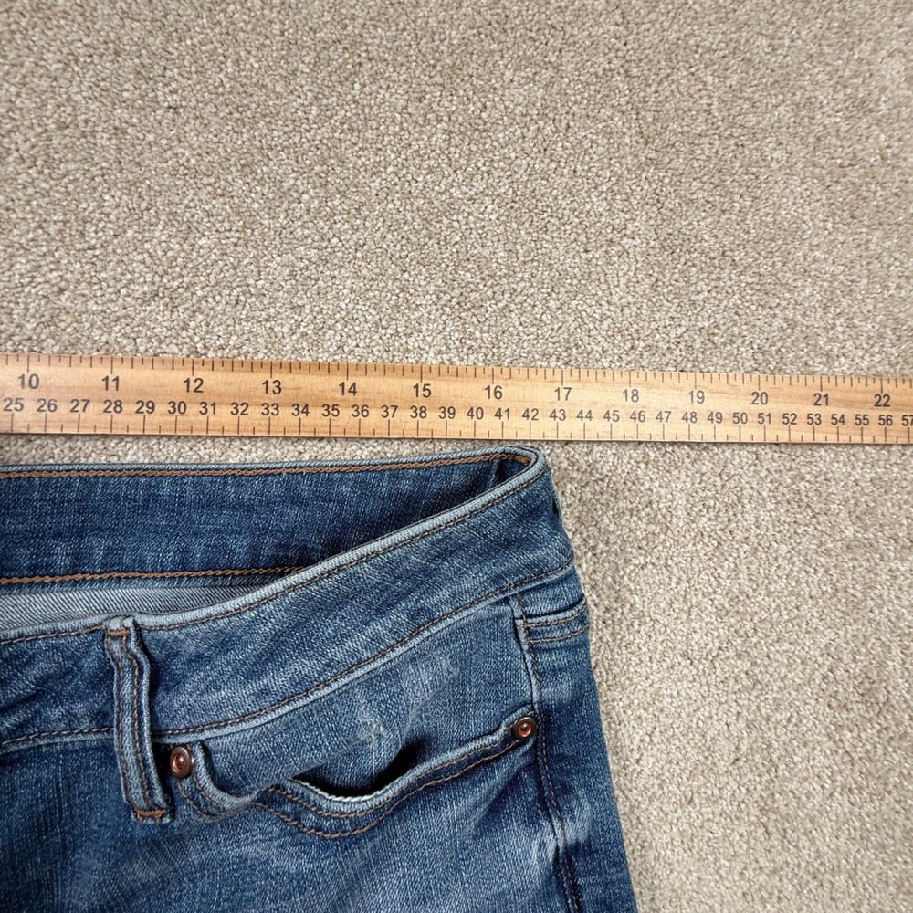 Sonoma Goods For Life Womens 14P Bootcut Jeans Medium Wash Distressed Blue Denim - Picture 5 of 10